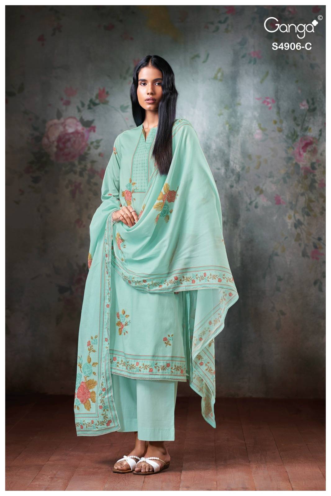 DRUSILLA 4906 By Ganga Fashion Stylish Beautiful Colourful Silk Dresses At Wholesale Price